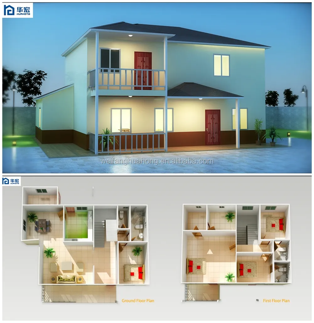 Plan de maison de luxe moderne, maison de villa, nouveau design 2015