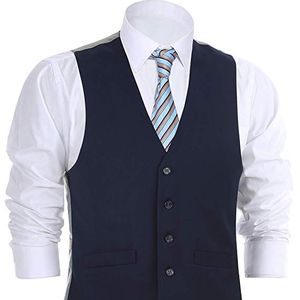 Hot Sale Men'<strong>s</strong> Suit Dress Vest Waistcoat Regular Fit Formal Vest