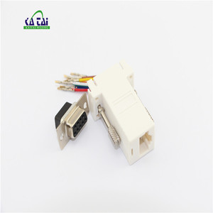 Adaptador Modular DB9 a rj45 rs232 db9 serie a rj45 conector DB9 a RJ45/ DB9 hembra a RJ45 8P8C - Product Image 2