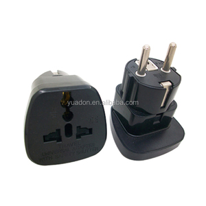 Conexión de la tierra 2 ronda pines adaptador de viaje universal convertidor de enchufe - Product Image 1