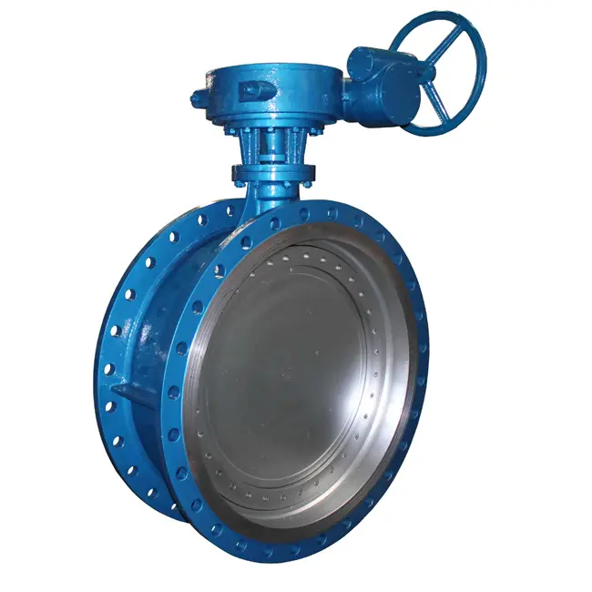 Flange Structure Worm Gear Operated Cast Iron Butterfly Valve