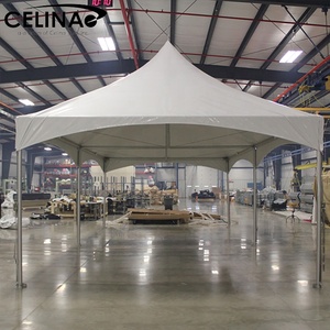 Celina 20ft <span class=keywords><strong>X</strong></span> 20ft (6m <span class=keywords><strong>X</strong></span> 6m) クロスケーブルハイピークフレームテントPVCファブリック防水屋外ウェディングパーティーテントイベント用