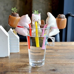 プランター植木鉢セラミック可愛い動物の形かわいい植物自己散水 - Product Image 4