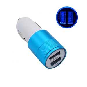 <span class=keywords><strong>2025</strong></span>趋势产品5v汽车点烟器12V 24v快速充电<span class=keywords><strong>Usb</strong></span>电源插座铝制双端口车载充电器