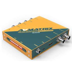 Avmatrix MV0430 HD SDI multviewer สัญญาณ3G-SDI อินพุตวิดีโอ4ช่องโลหะหลายมุมมอง - Product Image 3