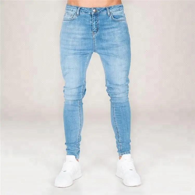 Real lobo fábrica de spray em vestuário de ganga dos homens venda quente calças de brim comprar jeans online