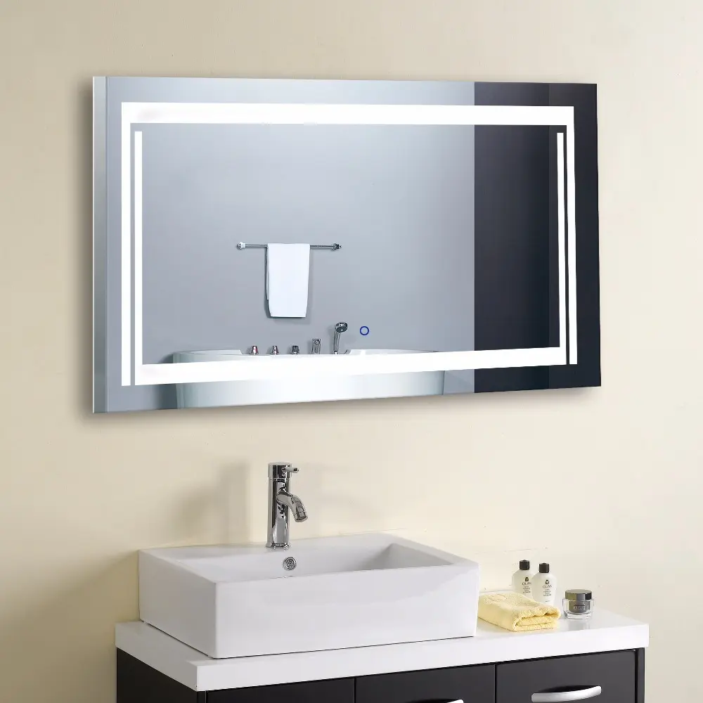 FAAO-espejo mágico con Sensor de luz Led para baño, espejo de diseño gráfico moderno, 3 años, 5 años, FA-165, cuadrado