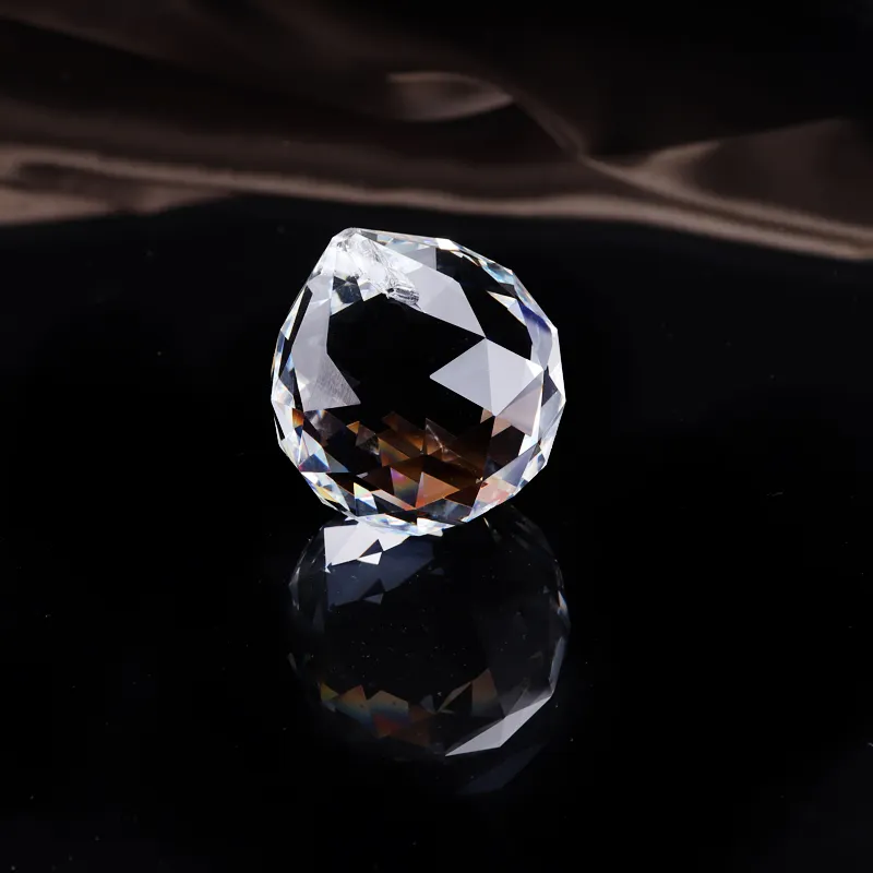 Bola de araña de cristal transparente de alta calidad para accesorios de iluminación, venta directa de fábrica