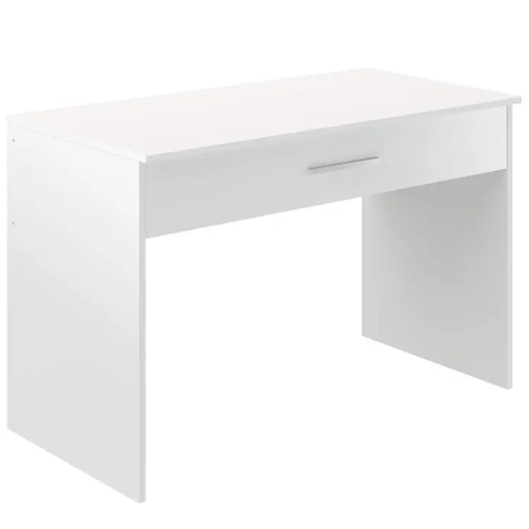 1-Posto de gaveta, mesa sala de maquiagem branca 56x110x73 centímetros, Branco