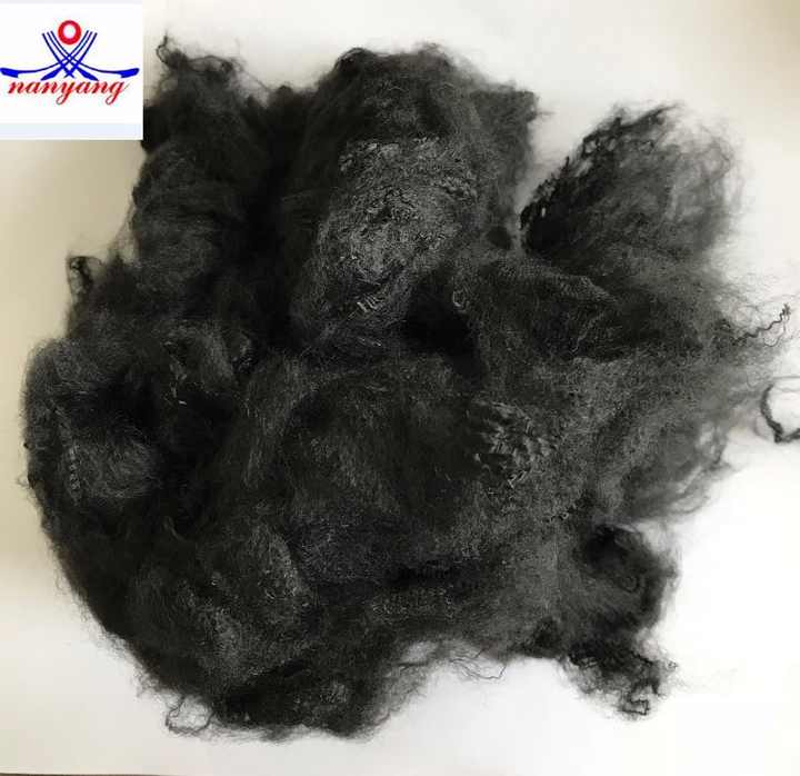 Black Polyester Staple Fiber