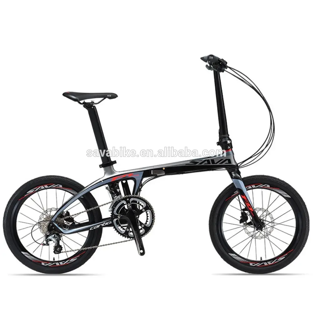 SAVA Z1 China factory direct supply folding bicycle 20 inch 20 speed carbon frame mini cooper folding bike bicycle