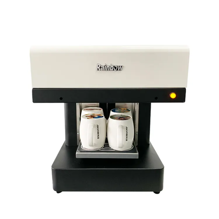 Съедобная печать кофе и еда печатная машина cupshow программного обеспечения четыре чашки