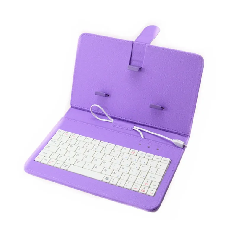 7 inch 10 inch Leather protective case with keyboard For Android Tablet PC Smartphone