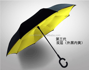 2018创新产品花式独特设计C手柄倒挂倒伞 - Product Image 4