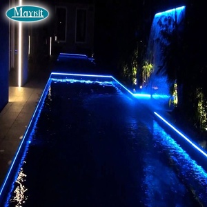 Luz de fibra óptica de plástico led, luz para piscina, emissor de luz lateral, iluminação projetada