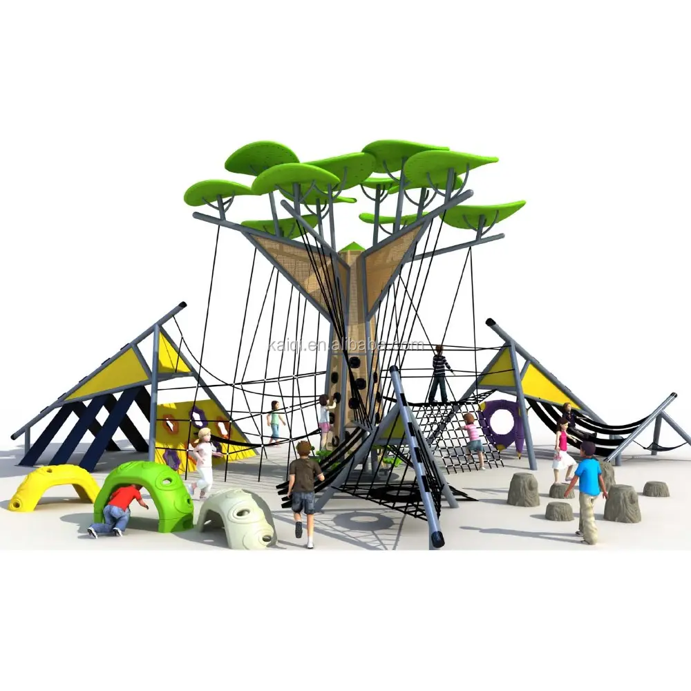 Árbol de escalada para niños, alta calidad, equipo de juegos al aire libre para parques