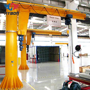Steel Workshop Using 5 Ton Load Good Price Safe Indoor Floor Mounted Jib Crane