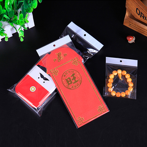Bolsa de plástico autoadhesiva de una sola capa, bolsa de polietileno personalizada con perla OPP CPP PE Header. - Product Image 4