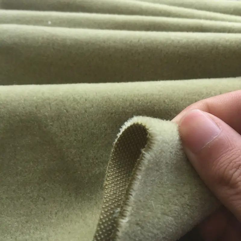 布張りとホームテキスタイル用の綿地を使用した豪華な重量のウールカーペットタッチモヘアベルベット