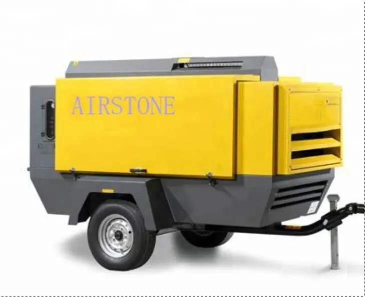 Airstone แบบพกพาดีเซลสกรูคอมเพรสเซอร์