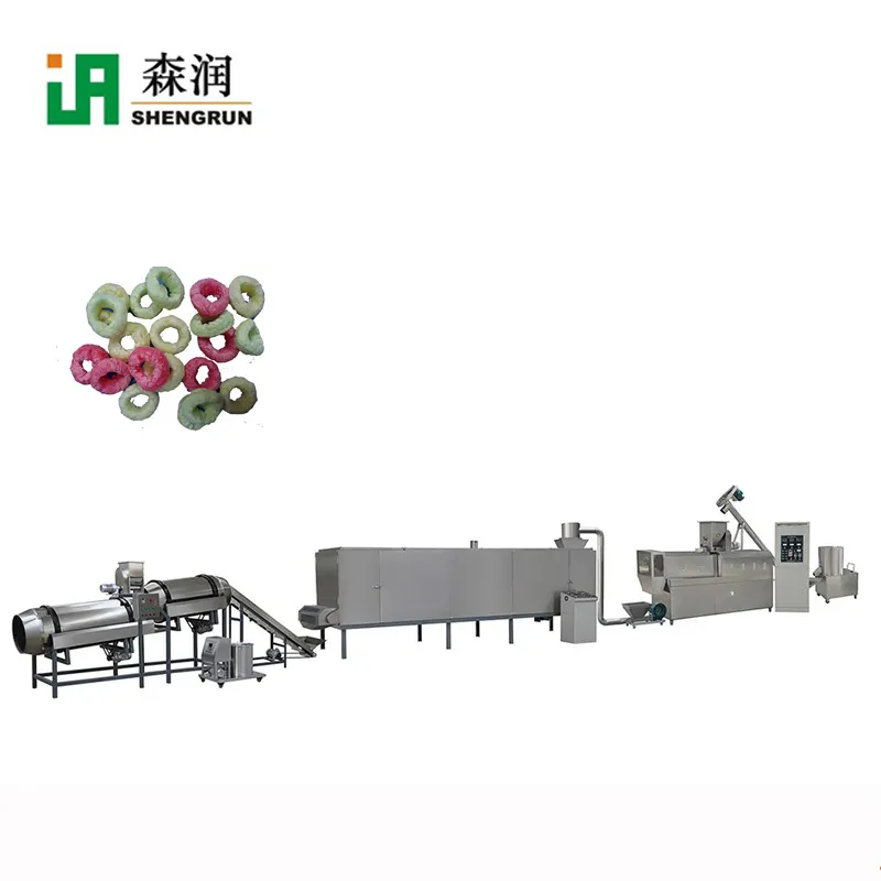 Corn puff snack food equipment / manufacturer / processing line / machinery