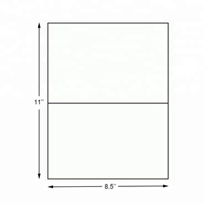2-Up Half Sheet Adhesive Shipping Label for <strong>USPS</strong> for Promotion Grocery Supermarket Exhibition Use - Product Image 4