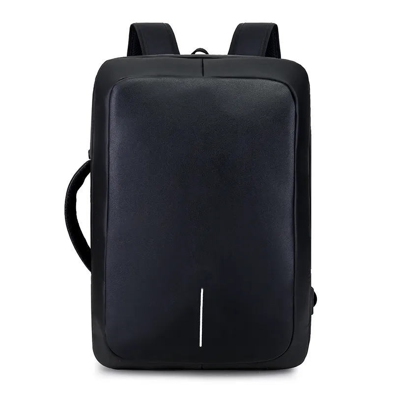 50% off высокого качества Повседневная сумка для ноутбука деловых поездок стильный из тонкой искусственная (-ый) искусственной кожи, сумки для ноутбука рюкзак мужская с зарядным устройством