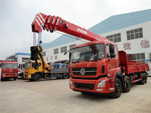 12 גלגלים dongfeng 8x4 משאית 25 טון רכובה קריין
