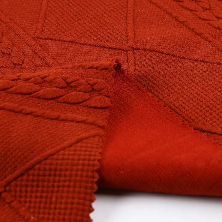 Neues Muster Design benutzer definierte Polyester Spandex Stretch Brokat Jacquard Stoff