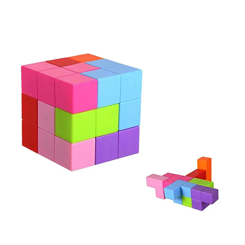 Cubo mágico engraçado de plástico para crianças, preço de fábrica