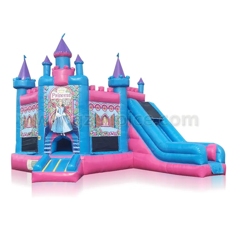 Wholesale Kids Favorite Inflatable Princess Jumper Bounce House Commercial Inflatable Bouncer With Slide