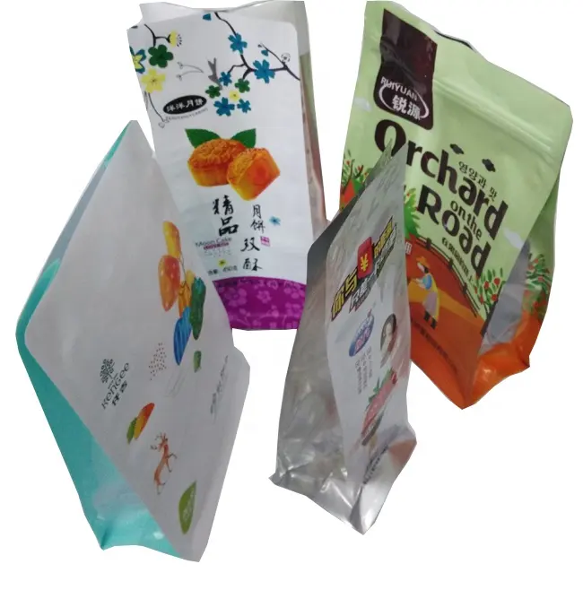 custom printed plastic beef jerky packaging bags for 500g / baguette bags with custom design