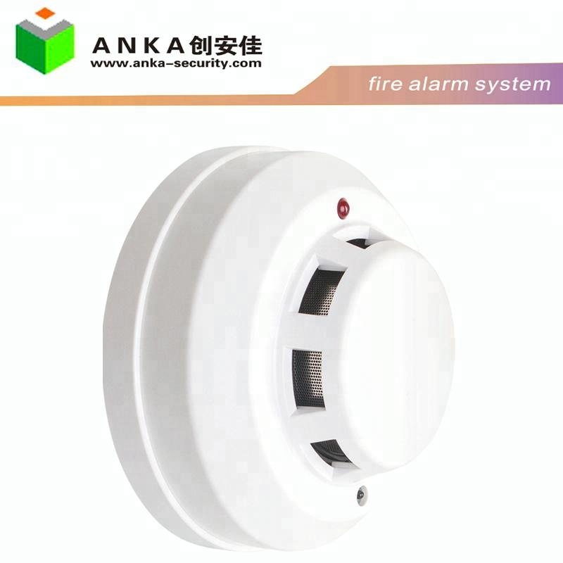 Intelligent home security alarm system indicator LED smoke detection alarm 4 wire 2 wire Smoke detector special fire products