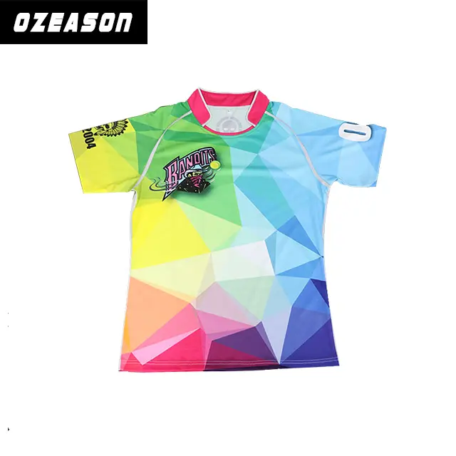 Camiseta de rugby con estampado personalizado, camiseta de fútbol, diseña tu propia camiseta de la liga de rugby