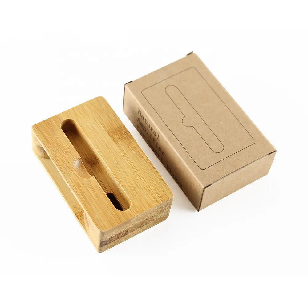 Real Wood 시끄러운-스피커 액세서리 대 한 IPhone Bamboo Mini Speaker 대 한 Mobile Phone