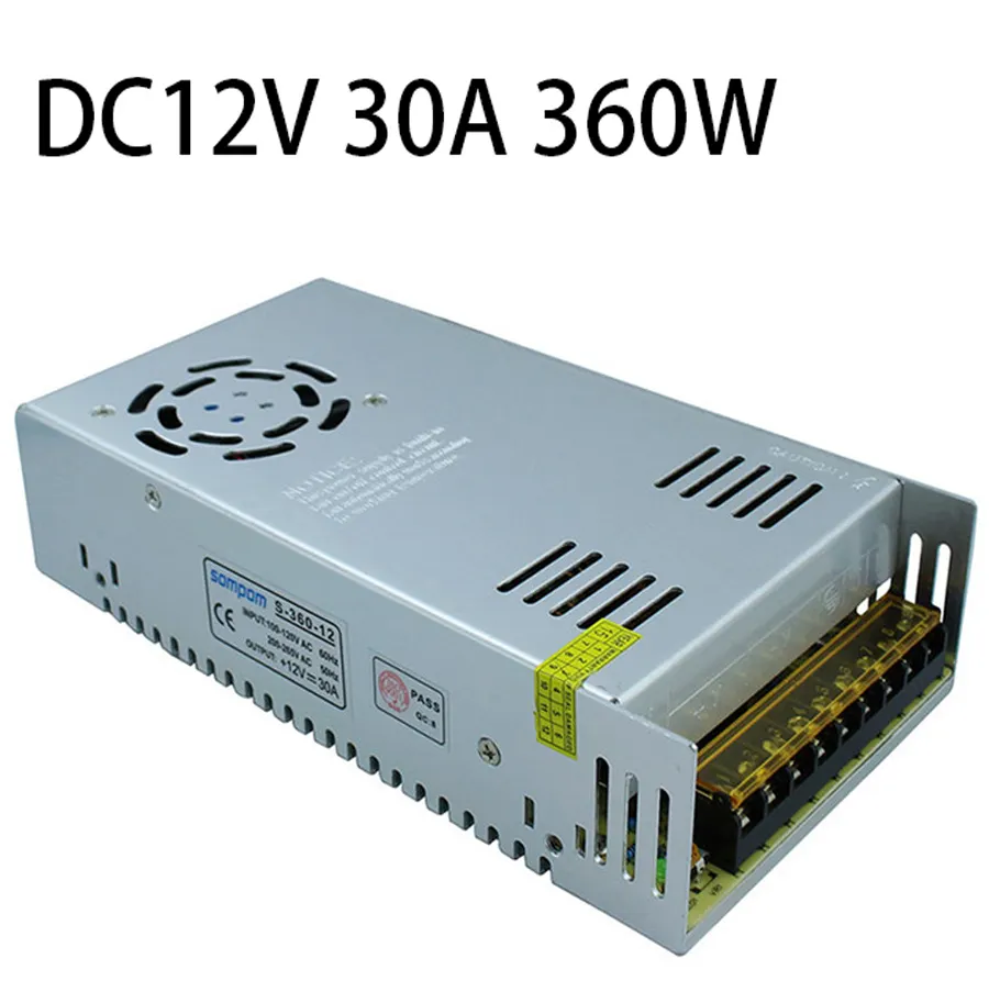 12V 30A alimentation à découpage S-360-12 convertisseur de puissance transformateur 360W 12V30A adaptateur d'alimentation cc ca à cc