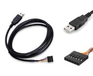 6Pin FTDI TTL rl modülü Arduino USB TTL UART seri tel adaptörü RS232 kablosu