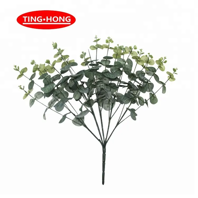 TH-2604 commercio all'ingrosso di eucalipto di fiore artificiale per la decorazione dell'interno