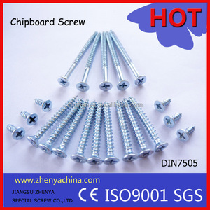 din 7505刨花板螺钉/a2/a4/HDG/黑色氧化物/电子e钉 - Product Image 1
