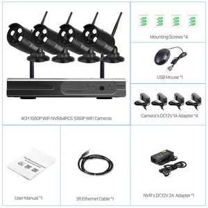 BESDER HD 1.0MP Senza Fili di Telecamere di Sicurezza kit Sistema di 4CH Visione Notturna di IR Della Pallottola del CCTV IP Camera Kit Wireless - Product Image 2