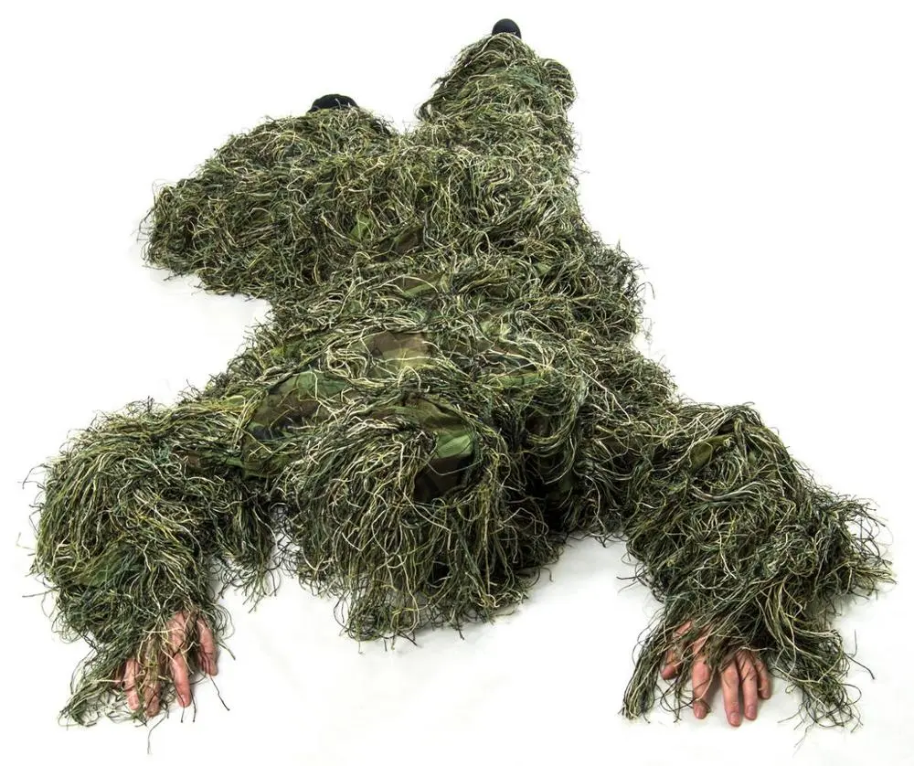 Tuta Ghillie da combattimento all'aperto in stile nuovo arrivo e tuta Ghillie da cecchino mimetica tattica