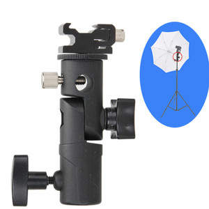 E Type Universal Metal Flash Flash Swivel Bracket Umbrella Holder Light Stand Bracket With 1/<strong>4</strong>&quot; to 3/8&quot; Screw <strong>Mount</strong> - Product Image 3
