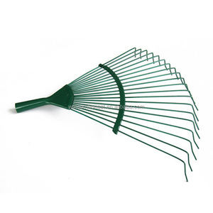 22齿干草叉重型钢耙叶草坪可调替换花园干草叉 - Product Image 2