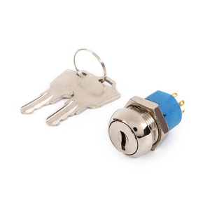 JK216 19mm 5 posizioni On/Off blocco a chiave interruttore a chiave con chiave rotante interruttore a pulsante - Product Image 1