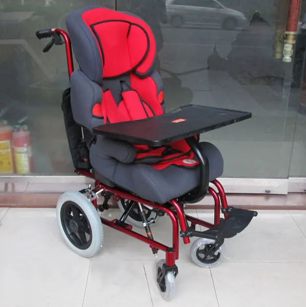 Silla de ruedas Manual reclinable para niños, muebles de terapia de rehabilitación de Hospital, para palisandía Cerebral