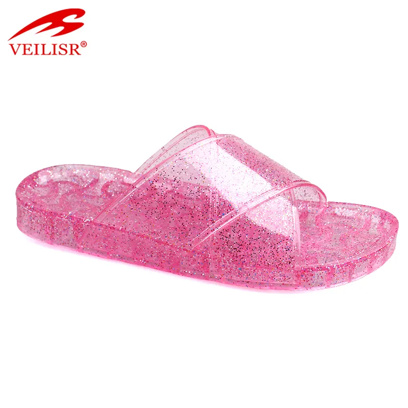 Chancletas geléia DO PVC das senhoras sandálias de slides mulheres chinelos de verão