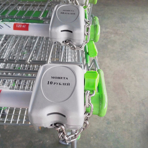 Zinc Alloy Coin <strong>Locks</strong> for Shopping <strong>Trolleys</strong> with Your Coins - Product Image 1