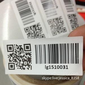 Etiquetas de código de barras adhesivas destructibles, etiquetas de código QR - Product Image 2