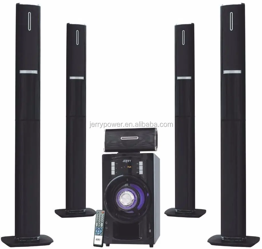 Profession puissant 200w home cinéma 5.1 haut-parleur Bluetooth sans fil pour la musique