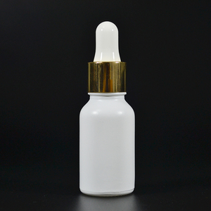 5ml 10ml 15ml 20ml 30ml 50ml 60ml 100mlマットホワイトセラムエッセンシャルオイルガラスボトル、ゴールドホワイトピペットカップ付き - Product Image 4